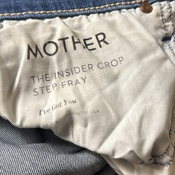 Mother insider crop step fray jeans in I’ve got you size 27. - Picture 10 of 11